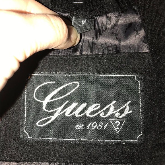 Guess Wool Pea coat Toggle Coat Sz M - Picture 6 of 11